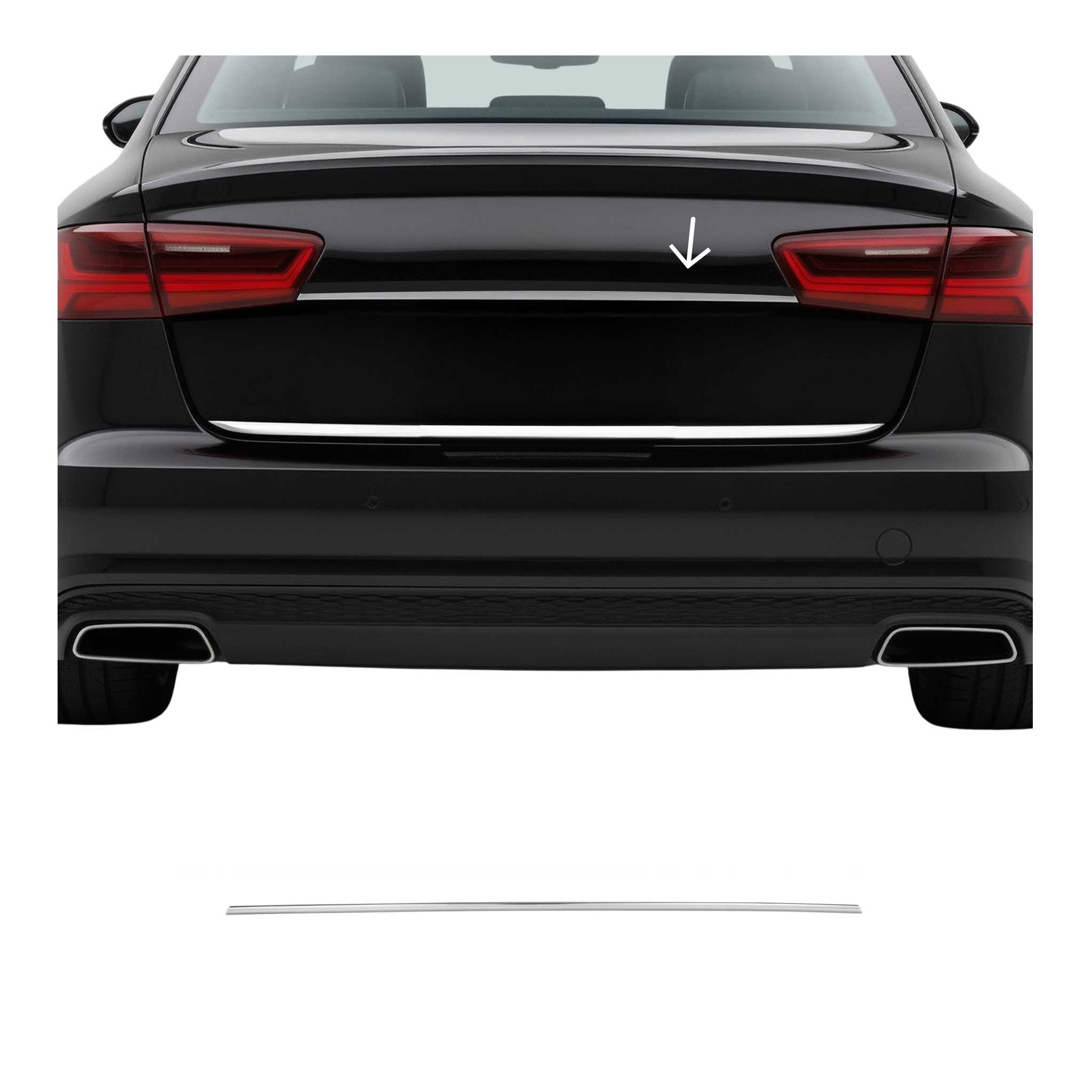 Heckklappe Kofferraumöffner Griff für Audi A6 C7 Limo 2011-2015 Edelstahl Chrom