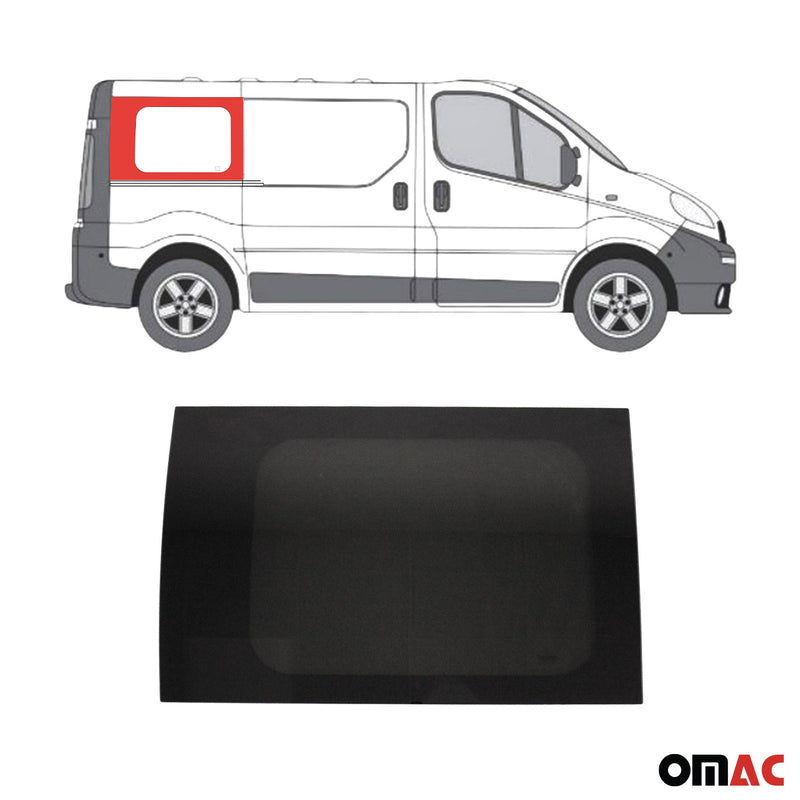 Seitenfenster Auto Fenster für Opel Vivaro 2001-2014 Schiebetür Rechts L1