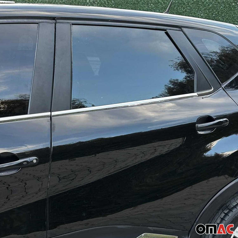 Fensterleisten Zierleisten für Renault Captur 2013-2025 Edelstahl Chrom 4tlg