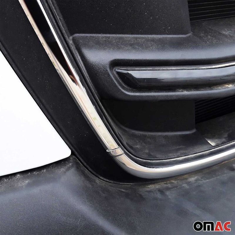 Kühlergrill Leisten Grillleisten für Ford Transit 2019-2025 Edelstahl Silber 4x