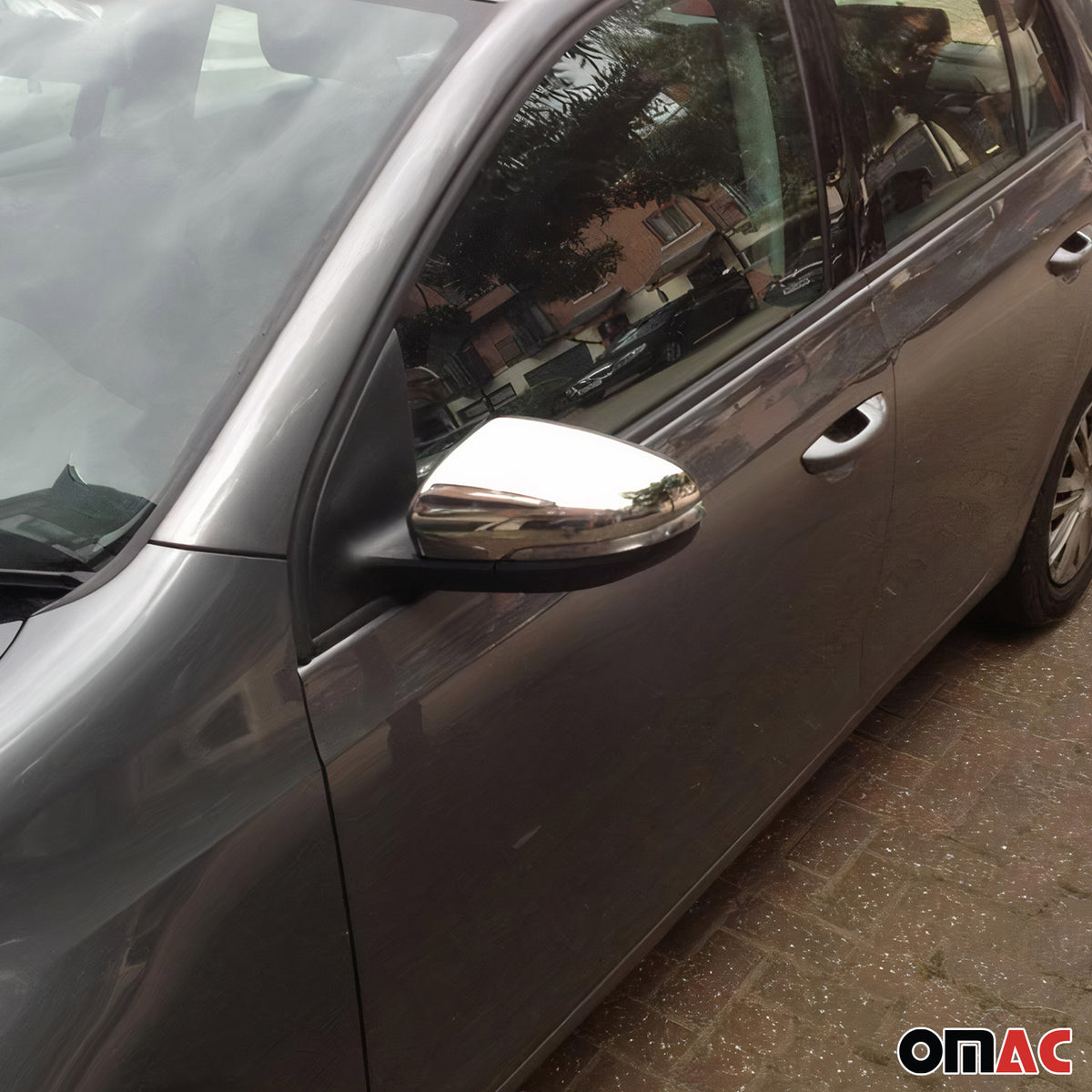 Spiegelkappen Spiegelabdeckung für VW Golf 2008-2014 Edelstahl Chrom 2tlg