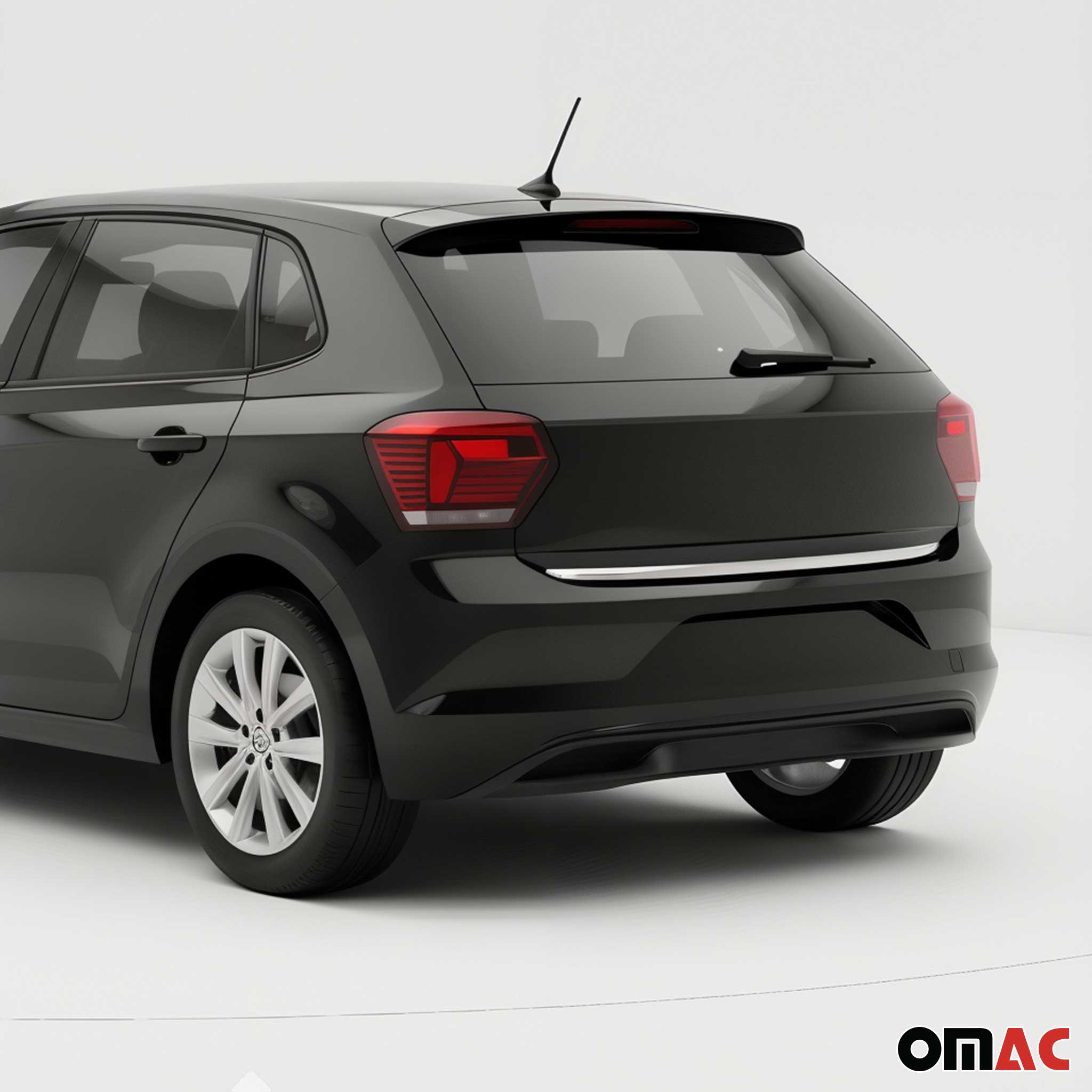 Kofferraumleiste Heckklappe Leiste für VW Polo 2017-2021 Untere Edelstahl Chrom