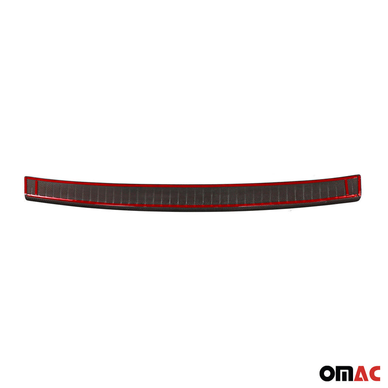 2003-2015 VW T5 Transporter loading sill protection bumper protector carbon fiber red