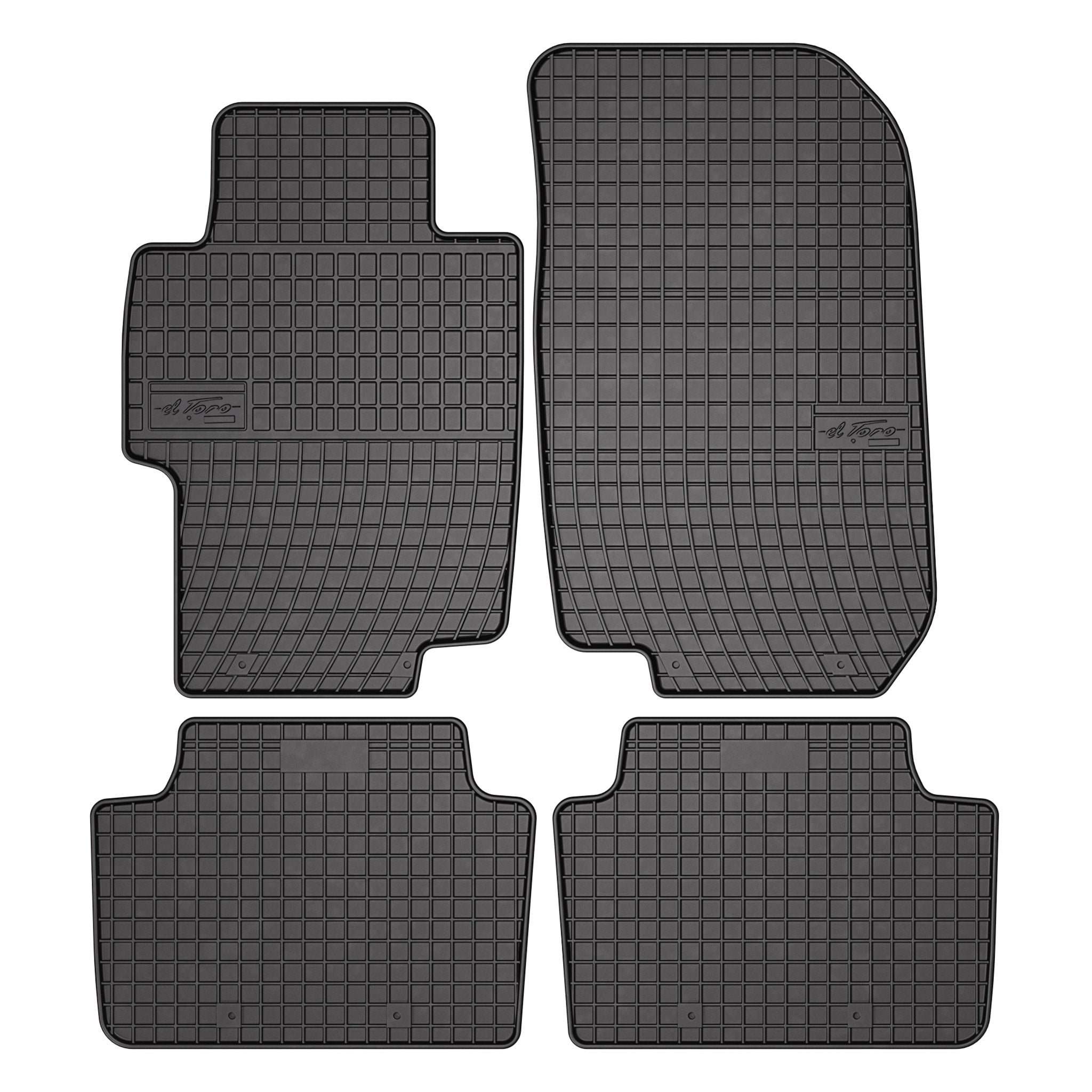 OMAC Gummi Fußmatten für Honda Accord 2002-2008 Automatten Gummi Schwarz 4tlg