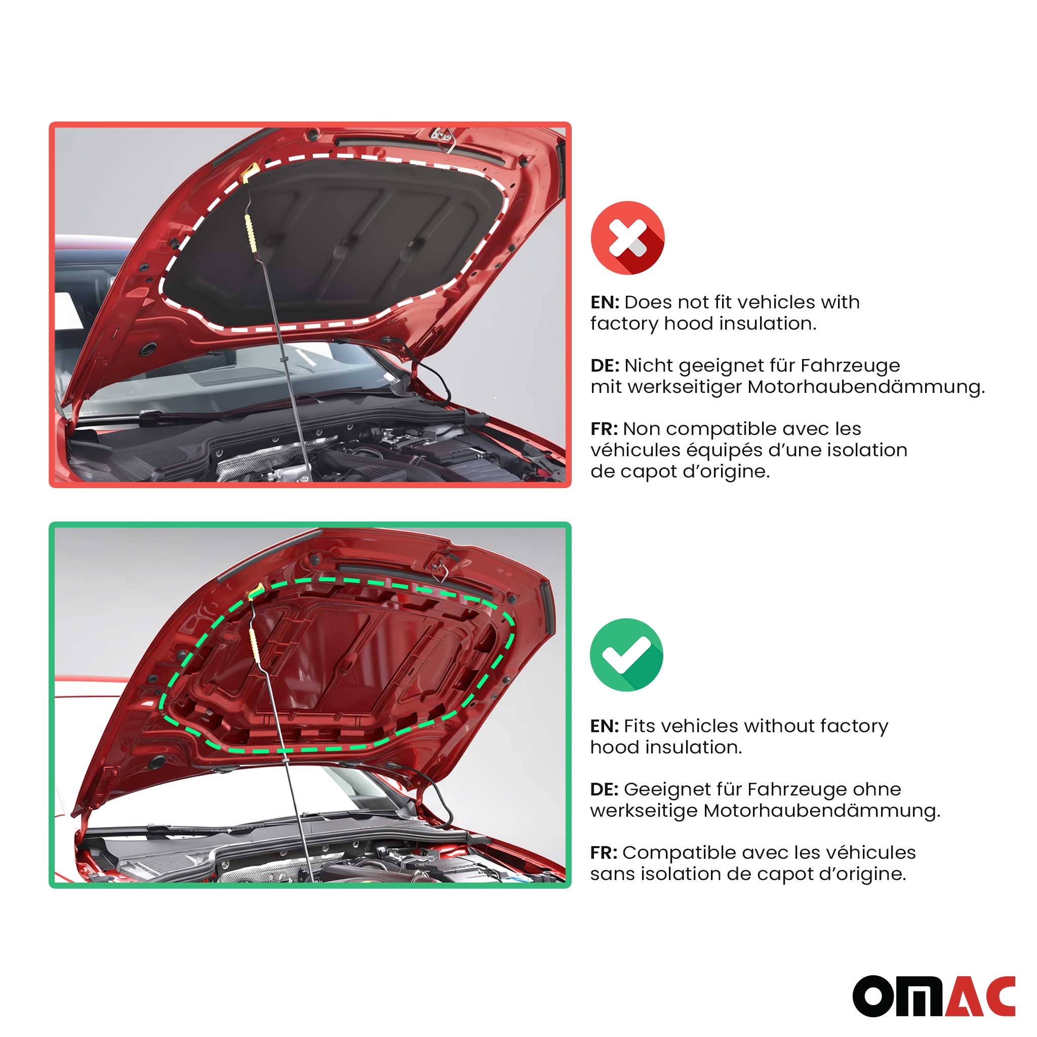 Haubenbra Steinschlagschutz Bonnet Bra für Ford Focus 2004-2008 Schwarz Halb