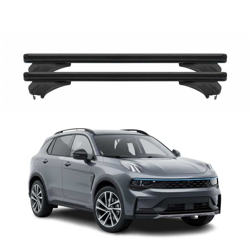 Menabo Dachträger Grundtäger für Link&Co 01 2017-2025 Aluminium Schwarz 2 tlg