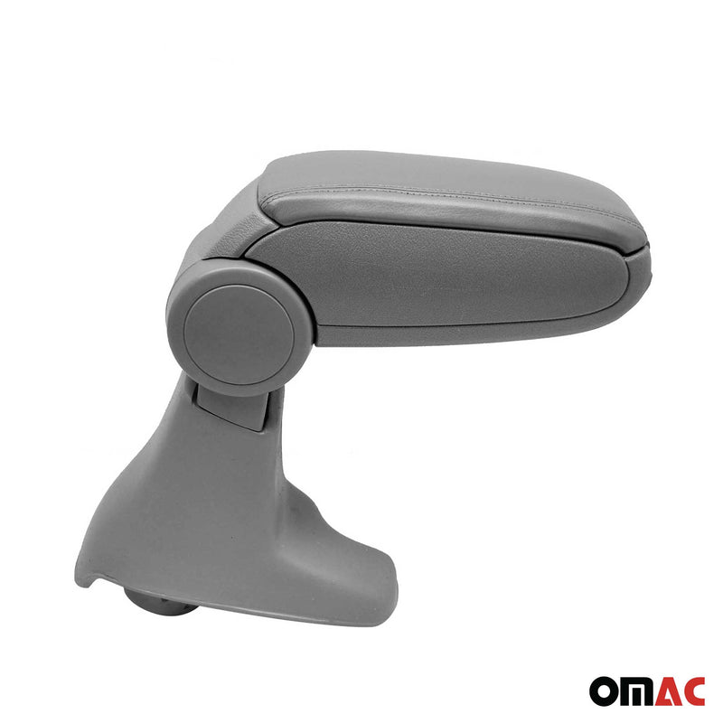 Mittelarmlehne Armlehne Mittelkonsole für Renault Clio 2012-2019 PU-Leder Grau