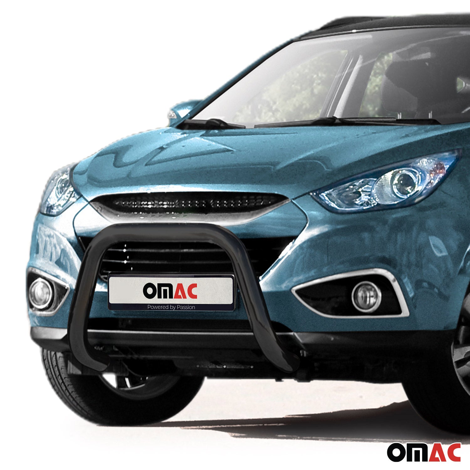 Edelstahl Frontschutzbügel Rammschutz für Hyundai IX35 2010-2015 Schwarz mit ABE