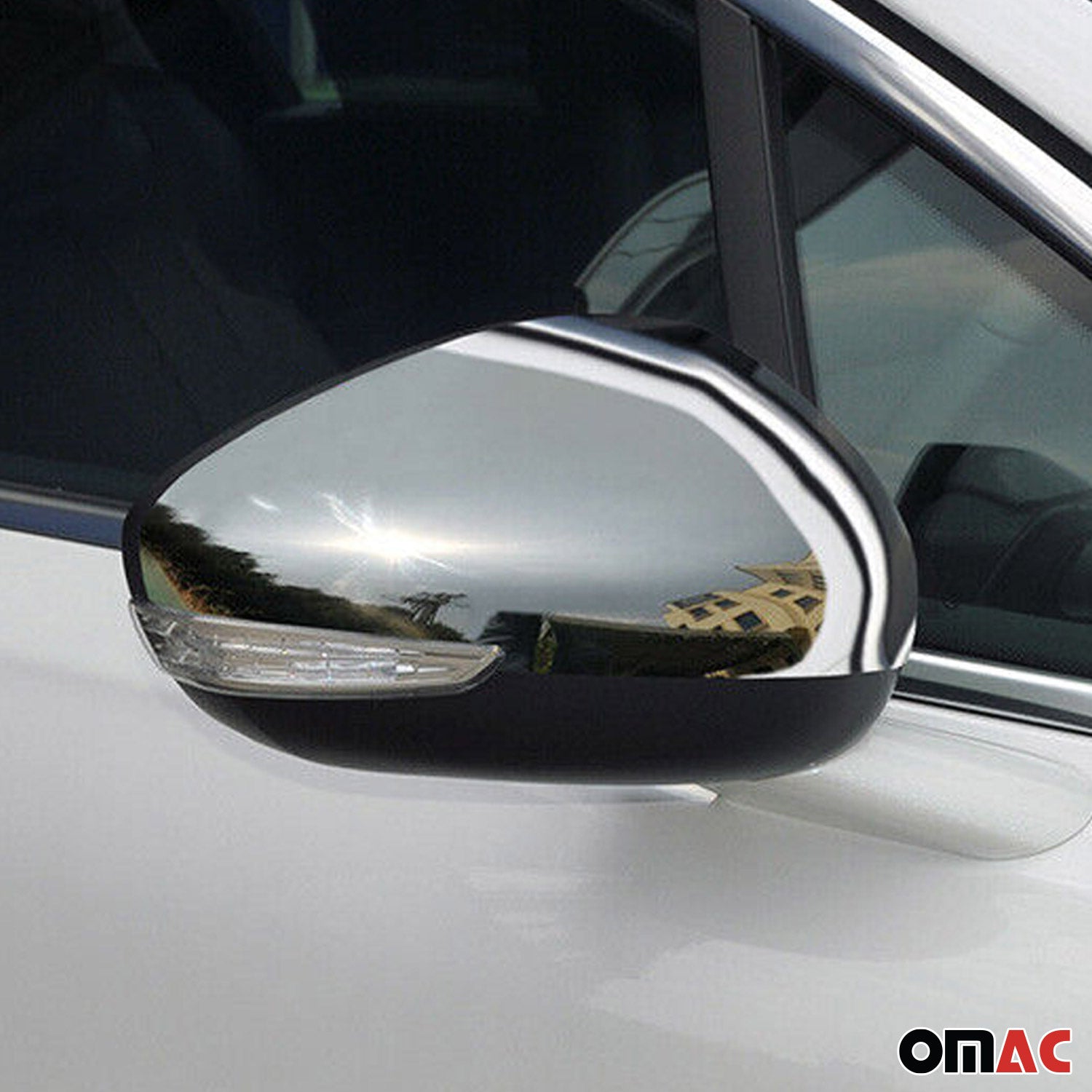 Spiegelkappen Spiegelabdeckung für Citroen DS5 2011-2019 Edelstahl Chrom 2tlg
