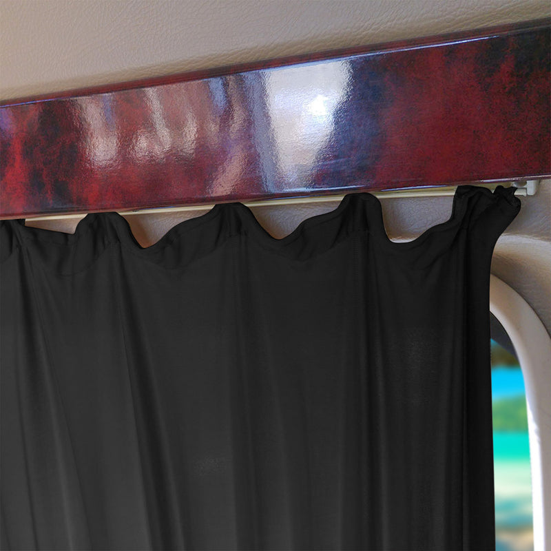 Gardine Sonnenschutz für Fiat Ducato 2006-2025 Kurzer Doppelhecktür Schwarz 6x