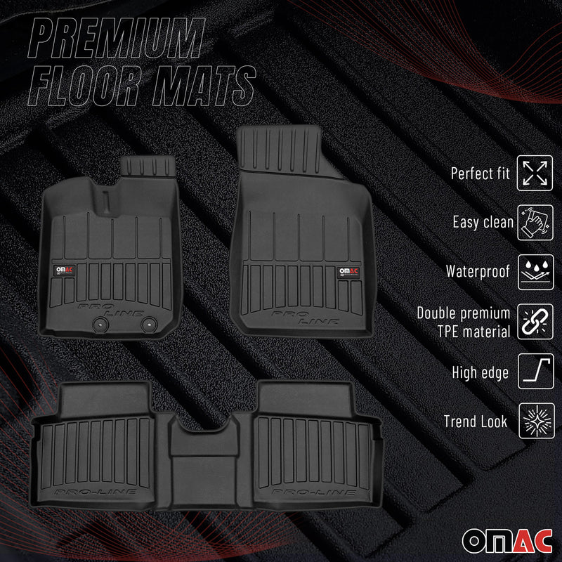 OMAC Gummi Fußmatten für Dacia Spring 2021-2025 Premium TPE Automatten 4tlg