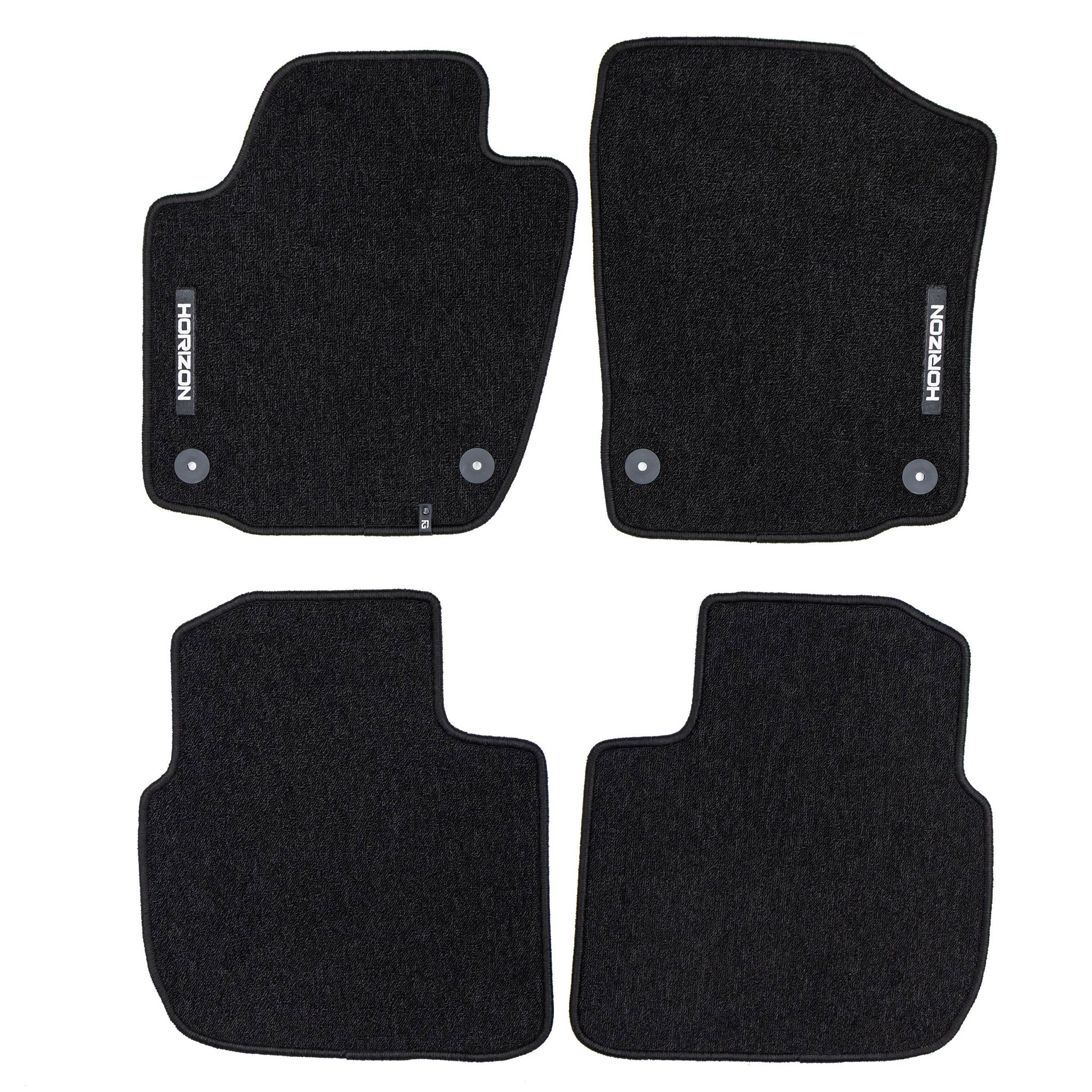 Velours Fußmatten für Seat Toledo IV 2012-19 Autoteppich Automatten Schwarz 4tlg
