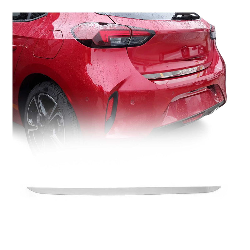Kofferraumleiste Heckklappe Leiste für Opel Corsa F 2020-2025 Edelstahl Chrom