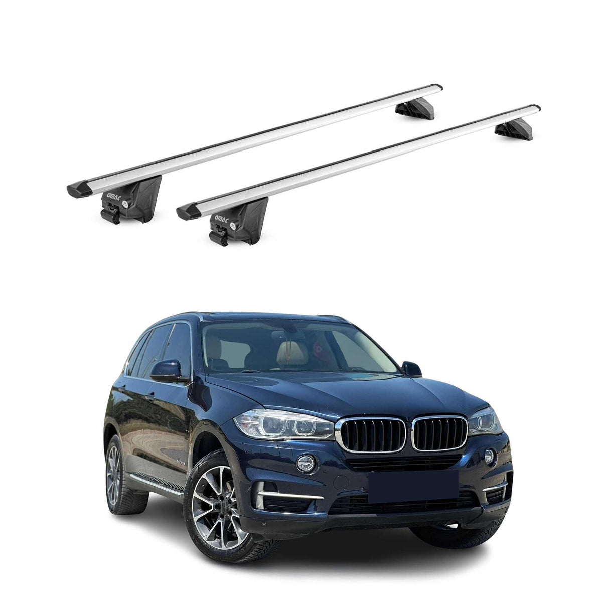 Dachträger Grundtäger für BMW X5 F15 G05 2013-2026 100kg Alu Silber 2 tlg ABE
