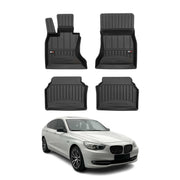 OMAC Gummi Fußmatten für BMW 5er Gran Turismo F07 2009-2017 Gummi Schwarz 4x