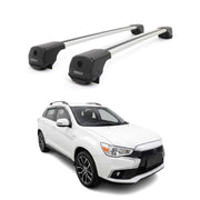 Dachträger Grundträger für Mitsubishi ASX 2010-2023 Aluminium 75kg Grau 2tlg