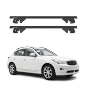 Dachträger Grundtäger für Infiniti QX50 I 2013-2017 Alu 90kg TÜV Schwarz 2tlg