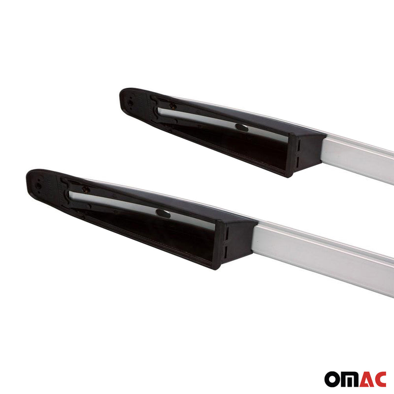 Dachreling Dachträger für Peugeot 3008 2016-2019 Grau Aluminium 2 tlg