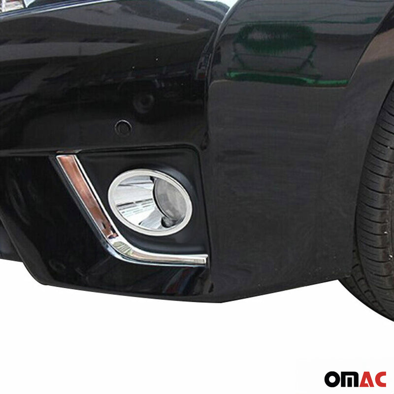 Nebelscheinwerfer Rahmen Umrandung für Toyota Corolla 2013-2016 Chrom ABS 2x