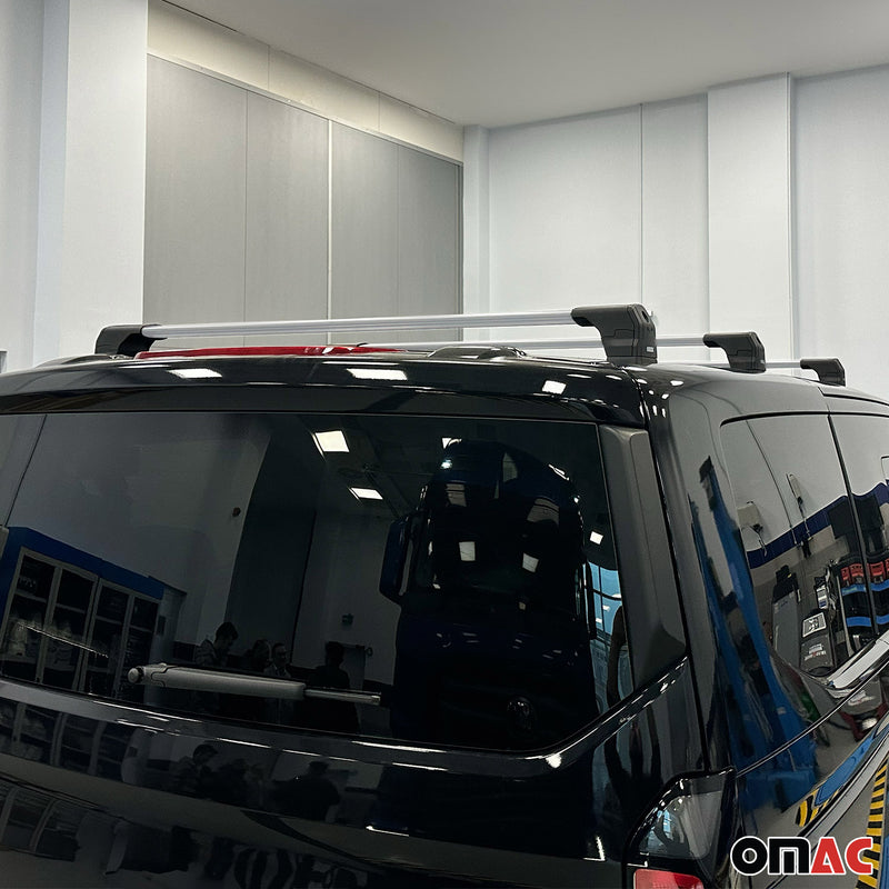 Dachträger für Ford Transit Custom / Tourneo Custom 2023-2025 75kg Silber 3 tlg