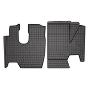OMAC Gummi Fußmatten für Mercedes Atego 1995-2005 Automatten Gummi Schwarz 2tlg