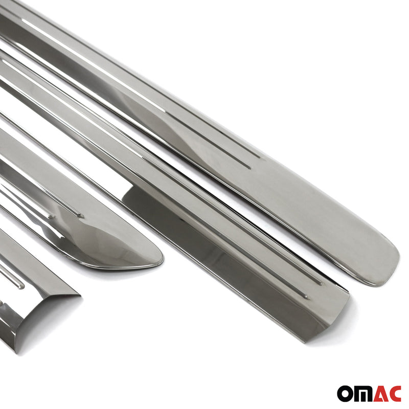 Seitentürleiste Türleisten Türschutzleiste für Fiat Doblo 2006-2010 Edelstahl 4x