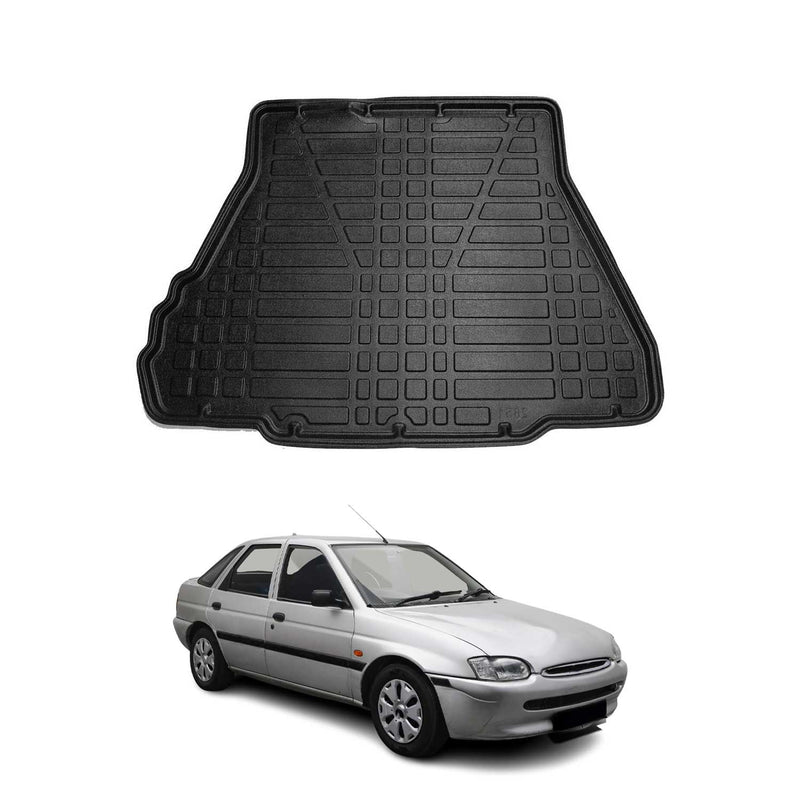 Kofferraumwanne Laderaumwanne für Ford Escort 1993-1997 Gummi TPE Schwarz