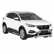 Edelstahl Seitenschweller Schwellerrohre für Opel Grandland X 2017-2024 Schwarz