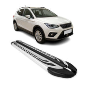 Trittbretter Seitenschweller für Seat Arona 2017-2026 Silber Aluminium 2 tlg