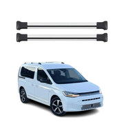 Dachträger Grundtäger für VW Caddy 2020-2026 75kg Aluminium Silber 2tlg