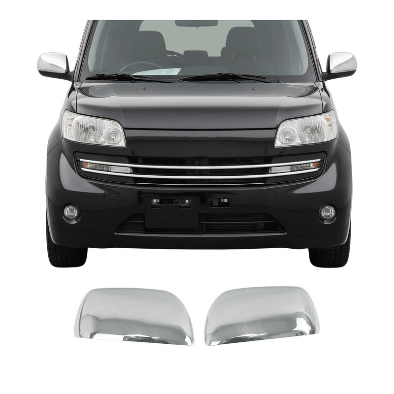 Spiegelkappen Spiegelabdeckung für Daihatsu Terios 2006-2017 Edelstahl Silber