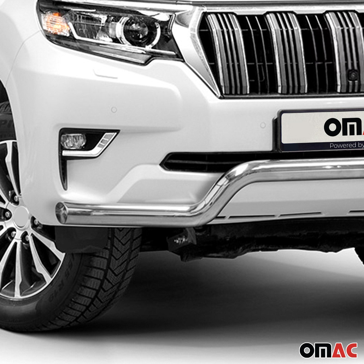 Frontbügel Frontschutzbügel für Toyota Land Cruiser 150 2019-2023 Silber ABE