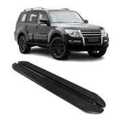 Trittbretter Seitenschweller für Mitsubishi Pajero 2006-2021 Aluminium Schwarz