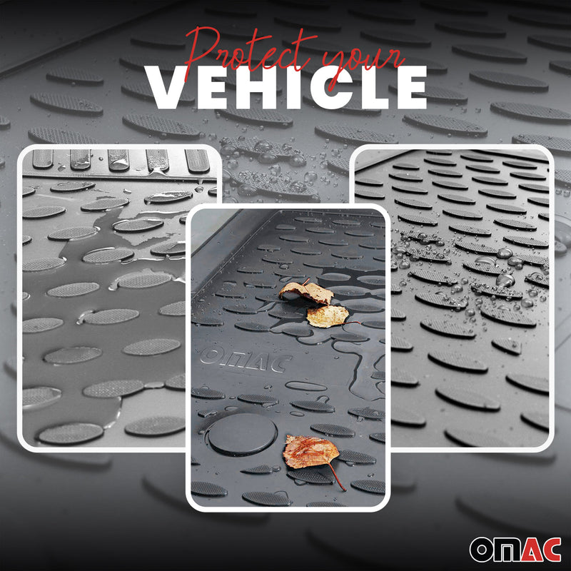 2008-2011 Audi A6 Limousine Allroad Avant FL floor mats rubber grey 4 pcs.