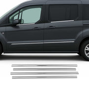 Fensterleisten Zierleisten für Ford Connect 2014-2021 Edelstahl Chrom 4tlg