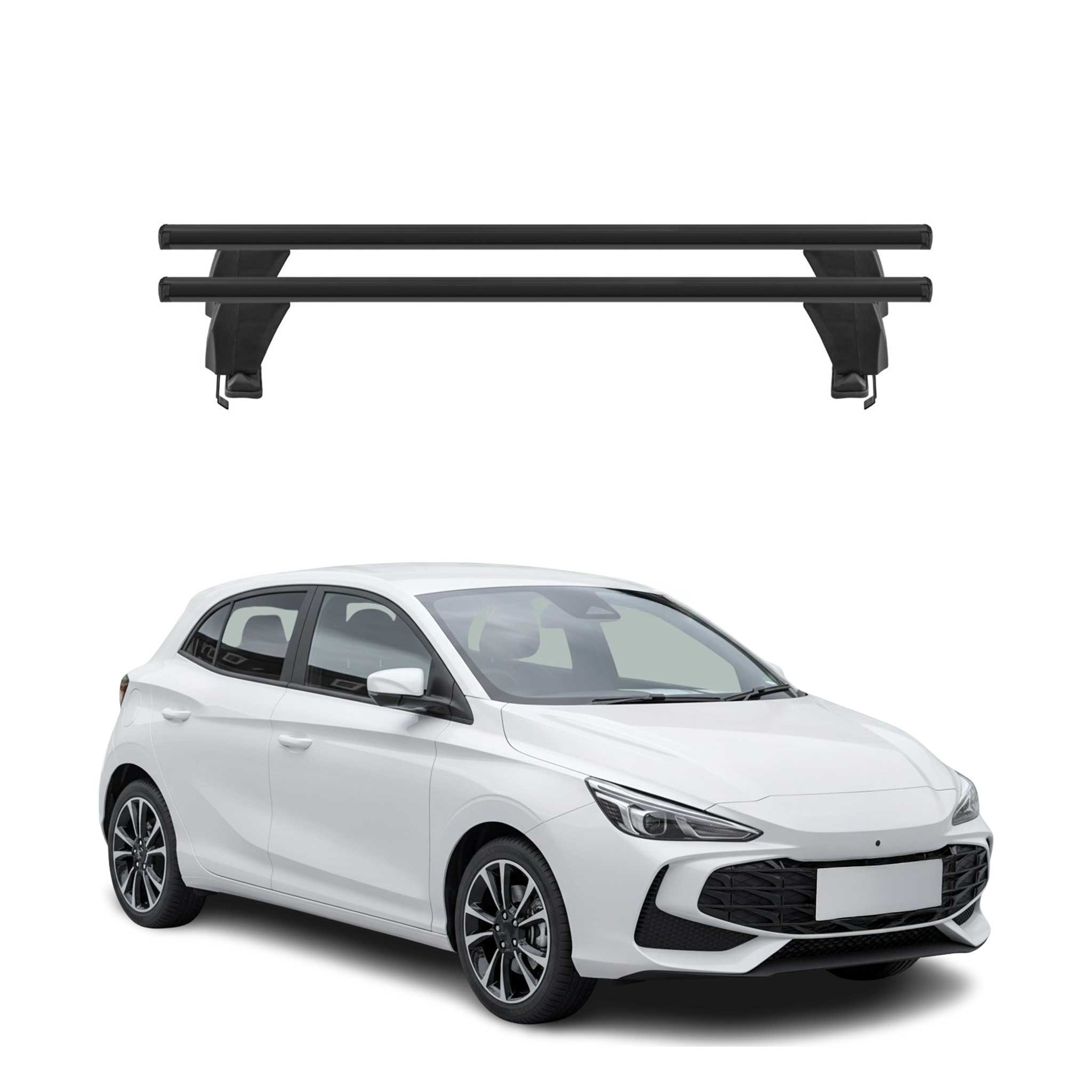 Menabo Dachträger Grundträger für MG MG3 2024-2026 Alu Schwarz 2tlg