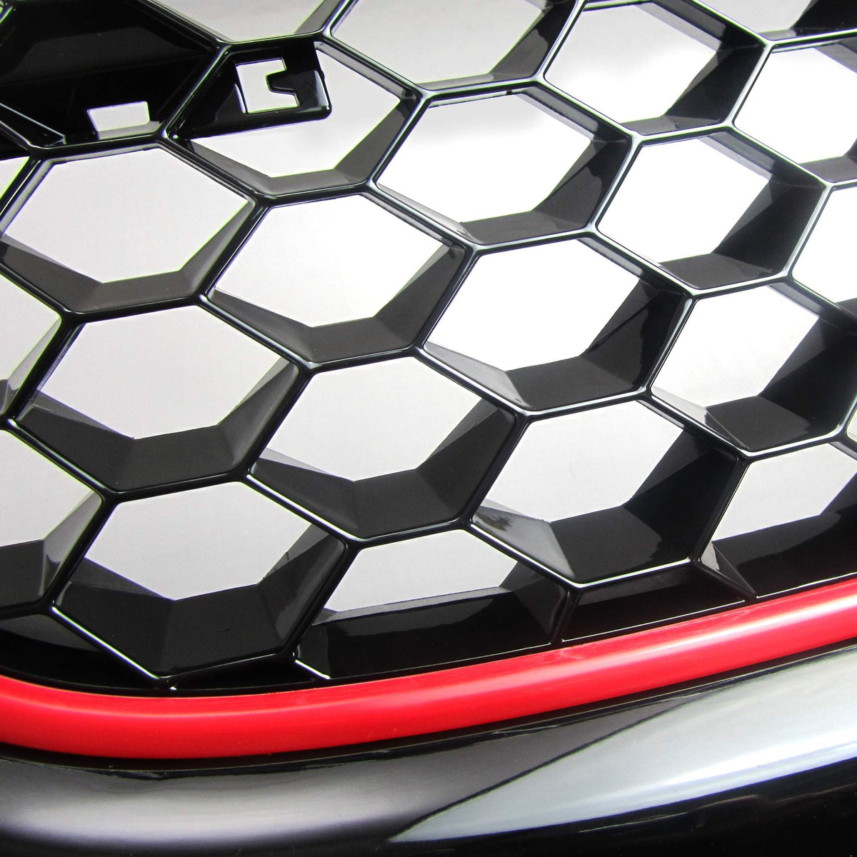 JOM Kühlergrill Kühlergitter für VW Golf 5 Schwarz Wabengitter ohne Emblem mit ABE