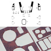 Innenraum Dekor Cockpit für Mitsubishi L200 2007-2014 Wurzelholz Optik 16tlg