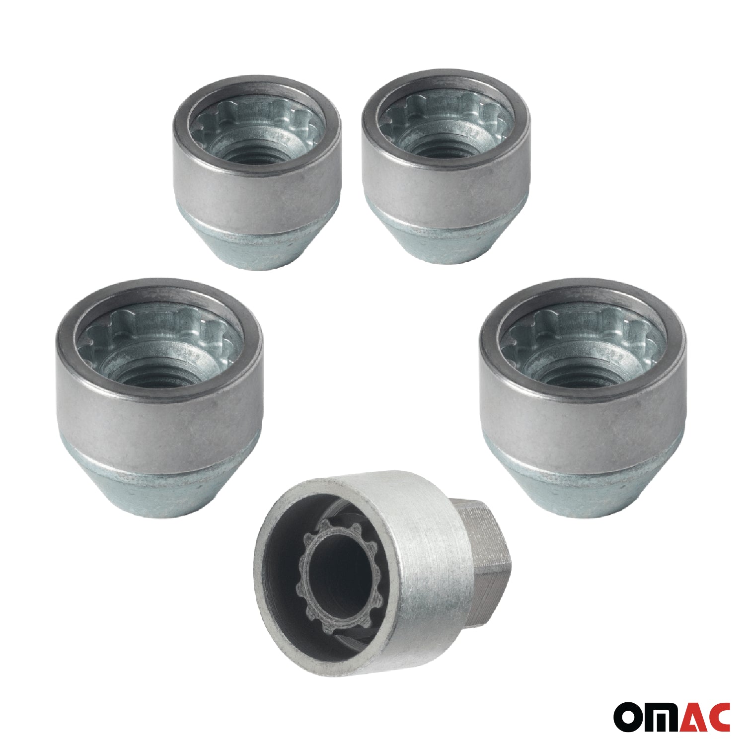 Radschloss Radschrauben Satz für Lancia Thema 2011-2014 Silber 4x M14X1.5