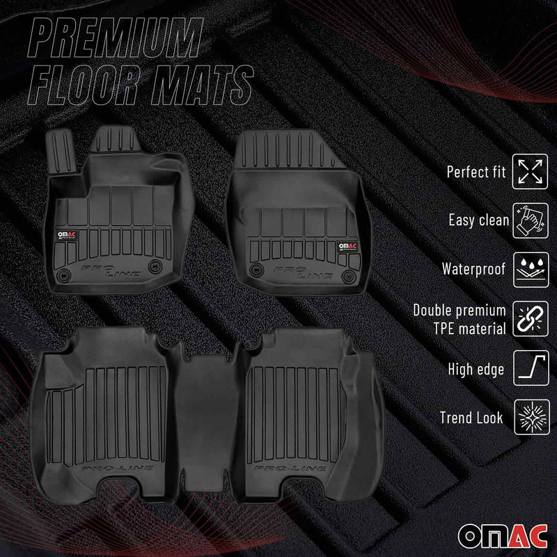 OMAC Gummi Fußmatten für Honda Civic Hatchback Tourer 2012-2016 Premium TPE 3x