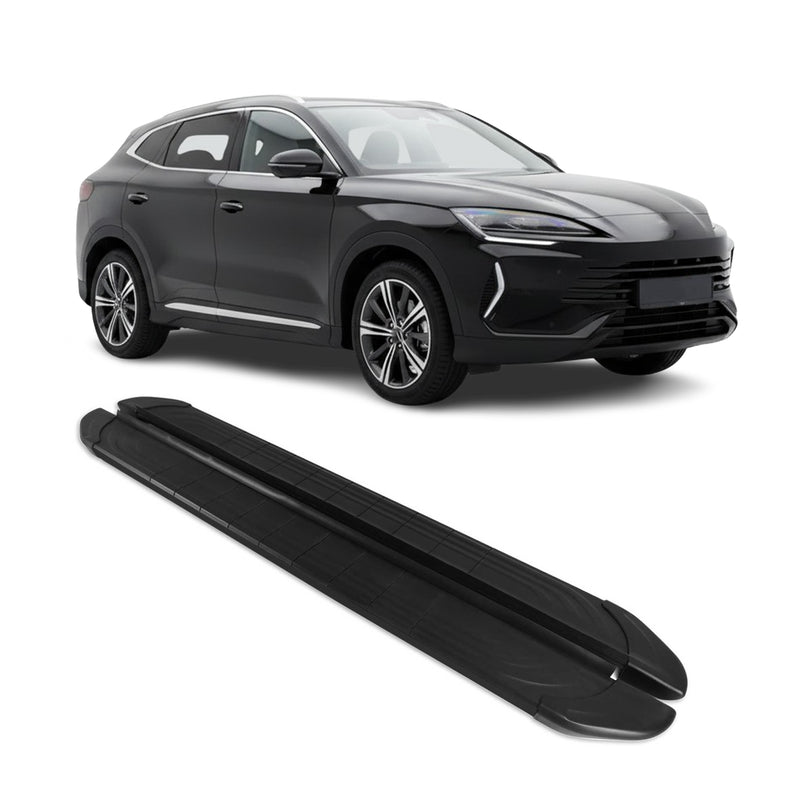 Trittbretter Seitenbretter für BYD Seal U SUV 2023-2025 Aluminium Schwarz 2x