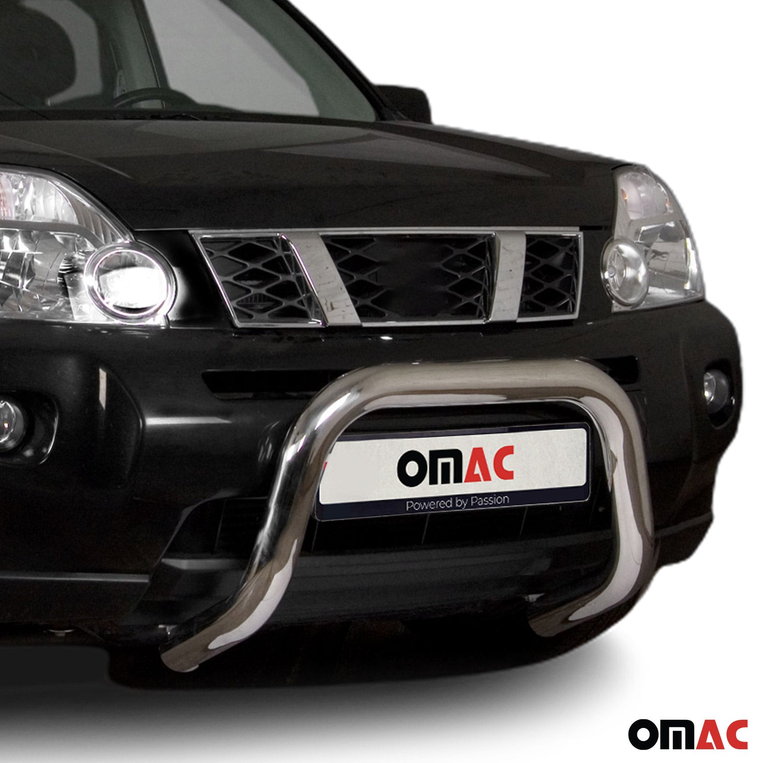 Frontbügel Frontschutzbügel für Nissan Pathfinder 2010-2016 mit ABE Stahl Silber