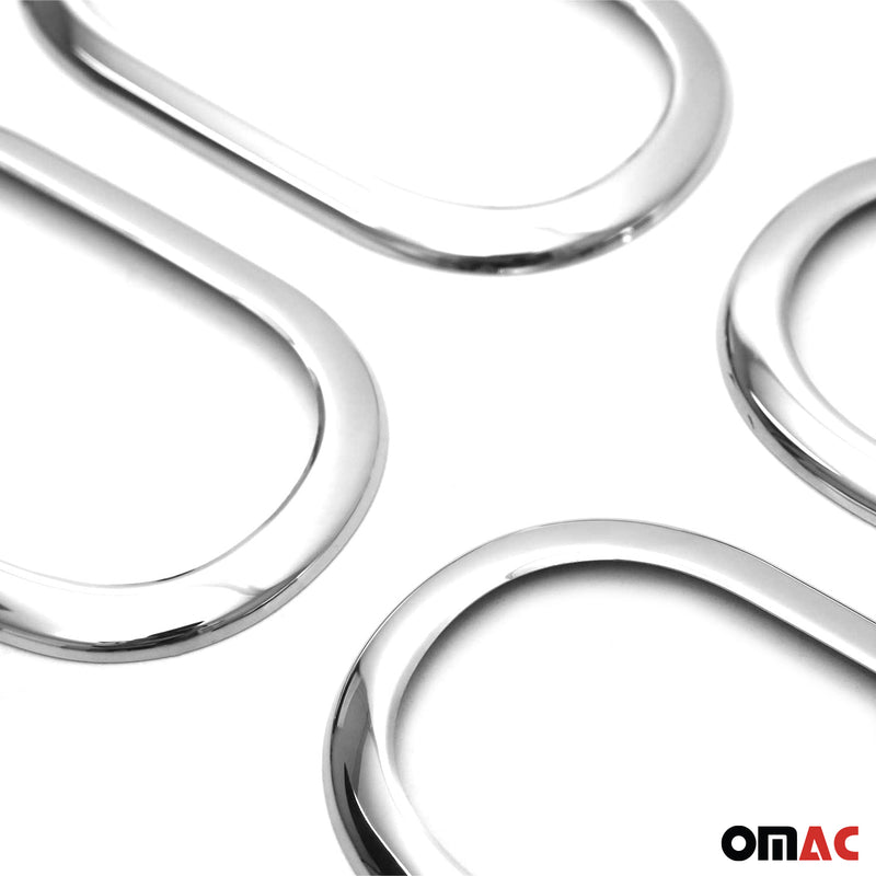 Türgriff Blende Türgriffkappen für Renault Clio 2005-2014 Edelstahl Silber 4tlg