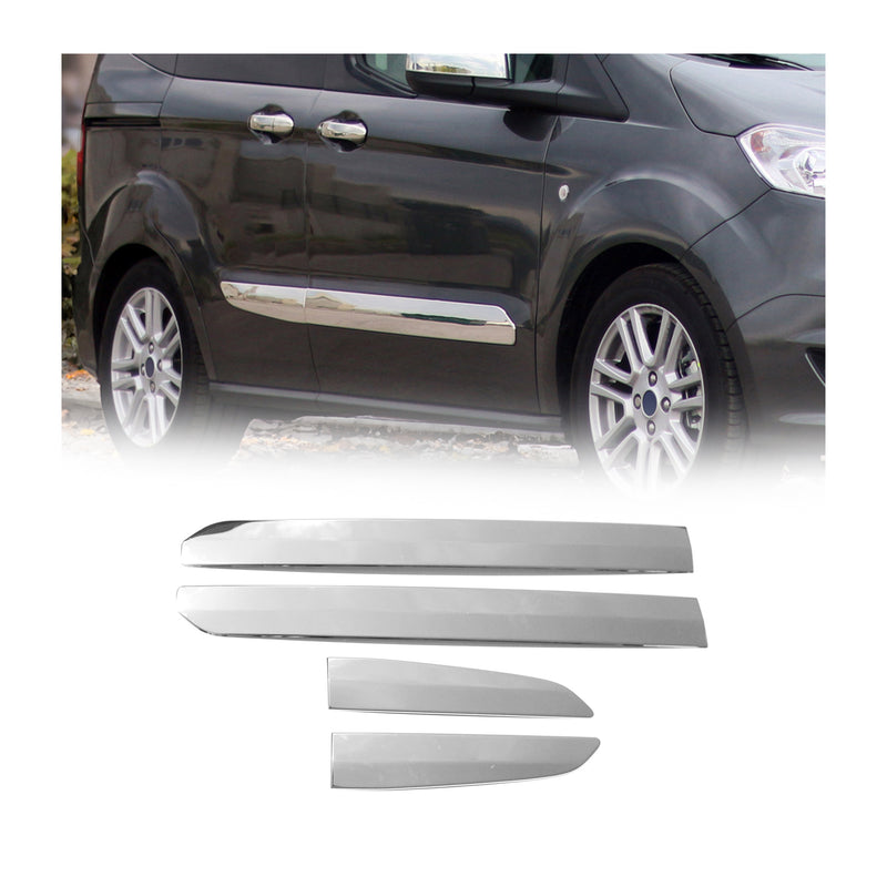 Seitentürleiste Türschutz für Ford Transit Tourneo Courier 2014-2024 Chrom 4x