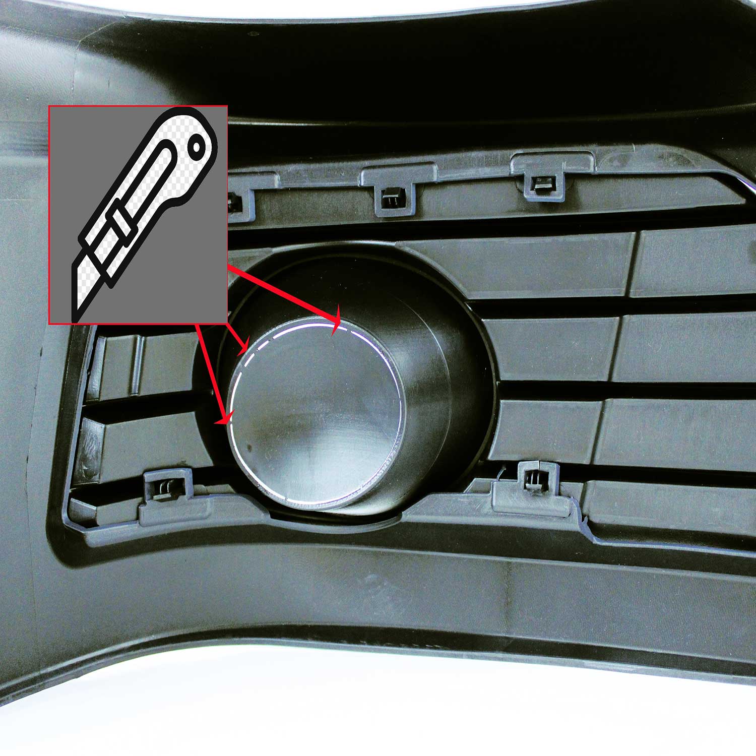 JOM Frontspoiler Lippe Stoßstange Splitter für VW T5 Facelift 2009-2015 Grau ABS
