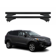 Menabo Dachträger Grundtäger für Ford Kuga II 2012-2019 Aluminium Schwarz 2 tlg