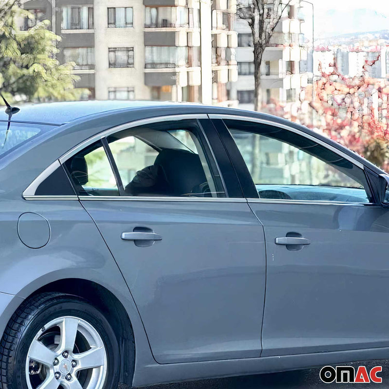 Fensterleisten Zierleisten für Chevrolet Cruze 2009-2016 Edelstahl Chrom 12tlg