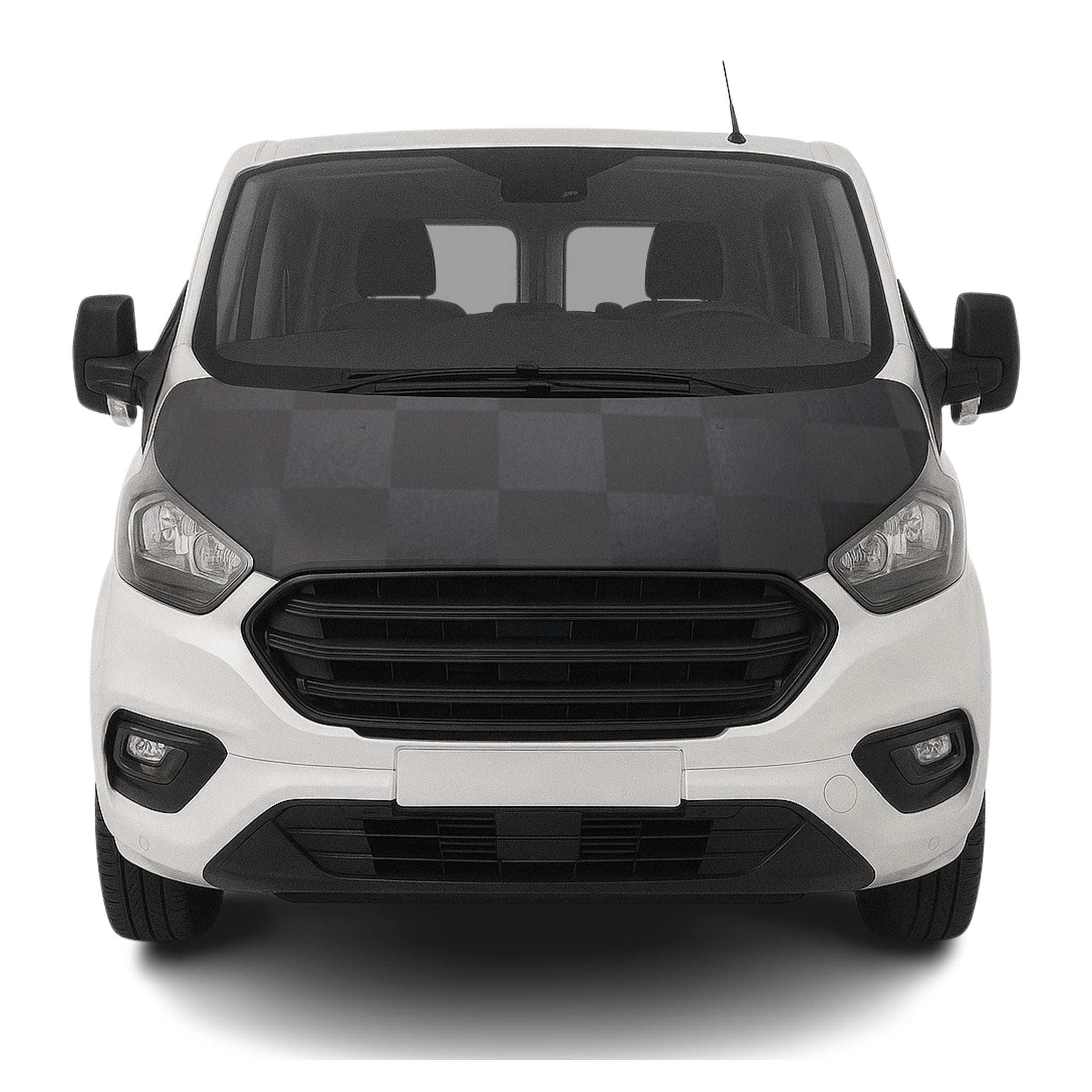 Haubenbra Steinschlagschutz für Ford Transit Tourneo Custom 2013-2024 Kariert