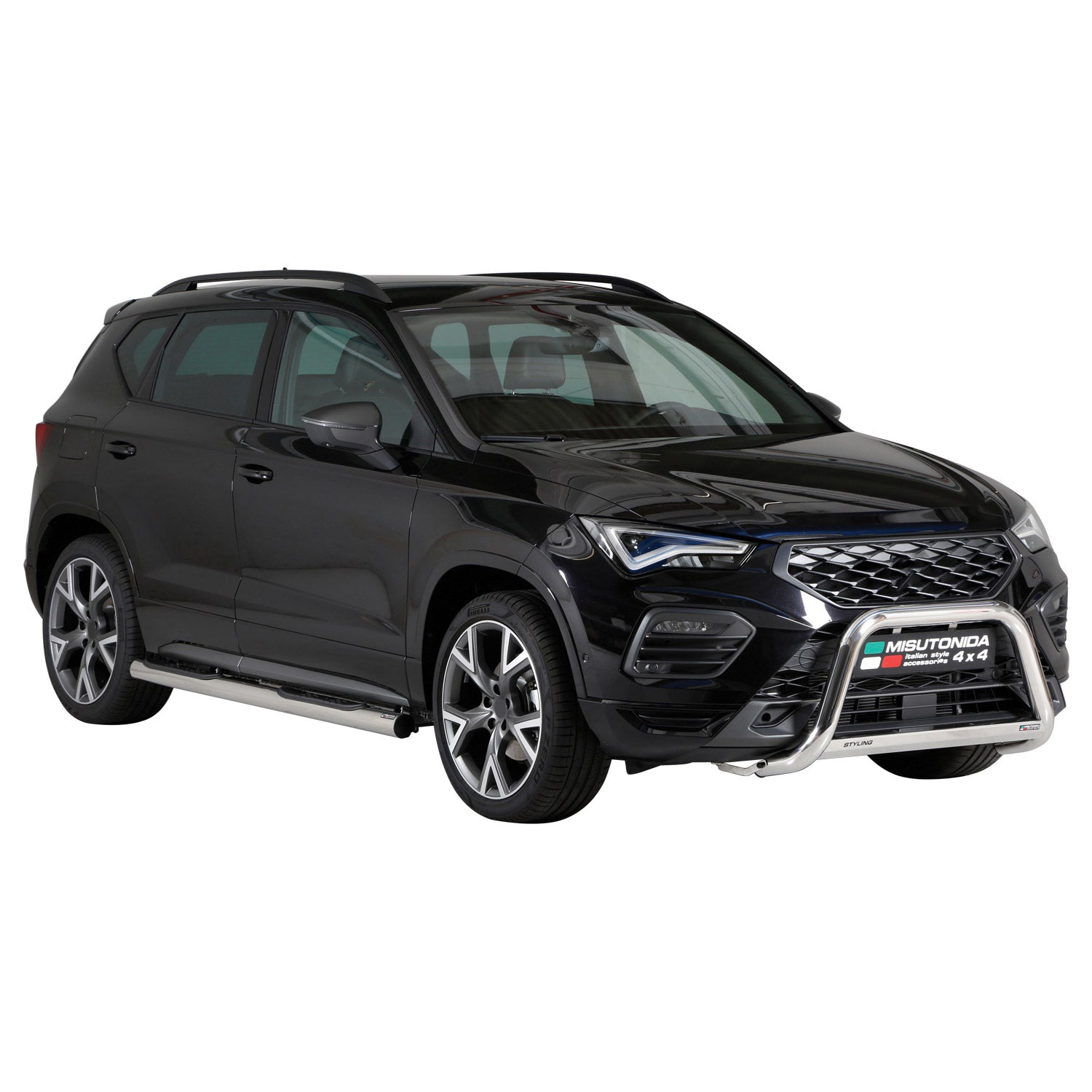 Frontbügel Frontschutzbügel für Seat Ateca 2021-2026 ø63mm Stahl Silber Schutz