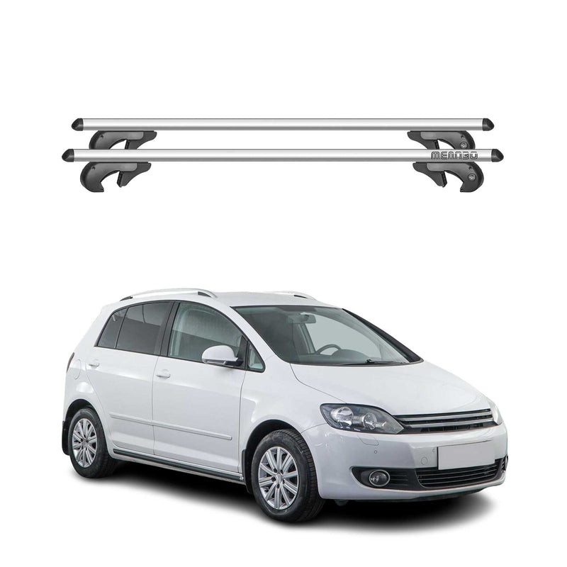 Menabo Dachträger Grundtäger für VW Golf 5G Variant 2013-2019 90kg Alu Silber 2x